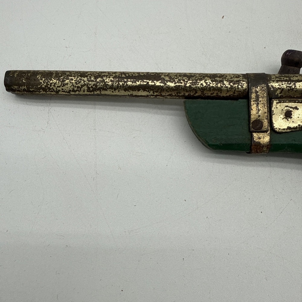 1950's japanese Wooden Tin Cork Gun For Parts Only No Returns - Picture 4 of 11